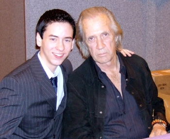 Ciaran Brown with David Carradine