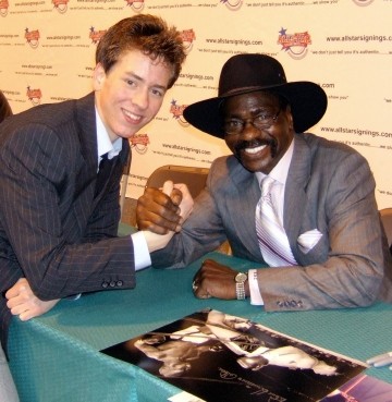 Ciaran Brown with Rubin 'Hurricane' Carter