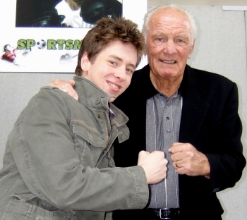 Sir Henry Cooper with Ciaran Brown