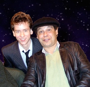 Craig Charles with Ciaran Brown at Memorabilia in November 2007