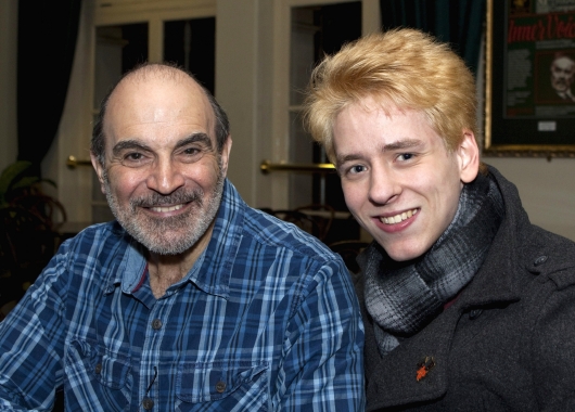 David Suchet with Ciaran Brown