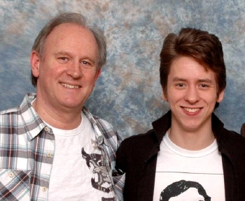 Peter Davison with Ciaran Brown