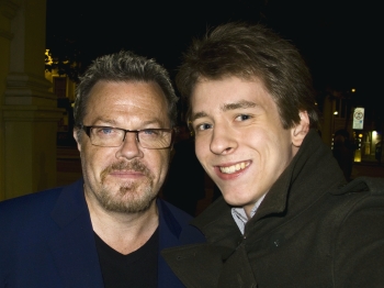 Eddie Izzard with Ciaran Brown