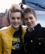 Ciaran Brown with Edward from Jedward