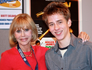 Britt Ekland with Ciaran Brown