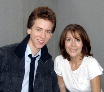 Elisabeth Sladen with Ciaran Brown