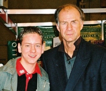 Ciaran Brown with Sir Ranulph Fiennes