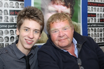 Geoffrey Hughes with Ciaran Brown