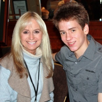 Susan George with Ciaran Brown