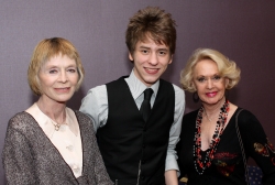 Ciaran Brown with actresses Susannah York & Tippi Hedren