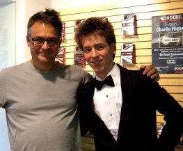 Ciaran Brown with Charlie Higson at Borders in Cambridge in September 2008