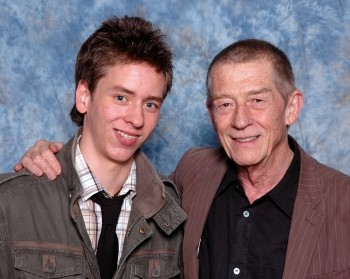 Ciaran Brown with John Hurt