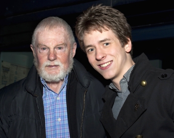 Sir Derek Jacobi with Ciaran Brown