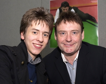 Jimmy White with Ciaran Brown