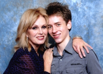 Ciaran Brown with Joanna Lumley