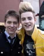 Ciaran Brown with John from Jedward