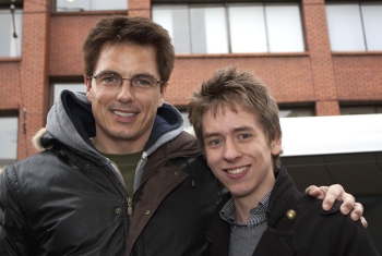 John Barrowman with Ciaran Brown