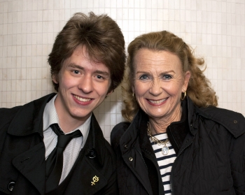 Ciaran Brown with Juliet Mills 