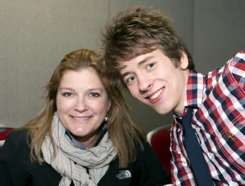 Kate Mulgrew with Ciaran Brown