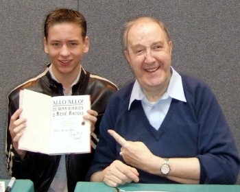 Ciaran Brown with Gorden Kaye