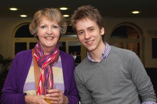 Penelope Keith with Ciaran Brown