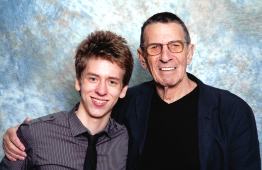 Leonard Nimoy with Ciaran Brown