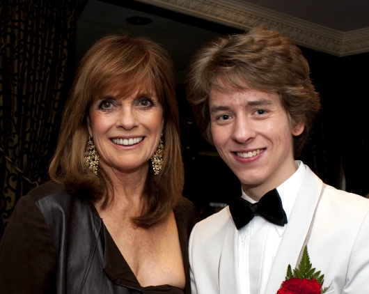 Linda Gray with Ciaran Brown