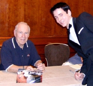 Jim Lovell with Ciaran Brown at Autographica in March 2007