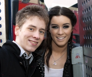 Ciaran Brown with Lucie Jones