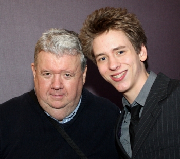 Ciaran Brown with Ian McNeice