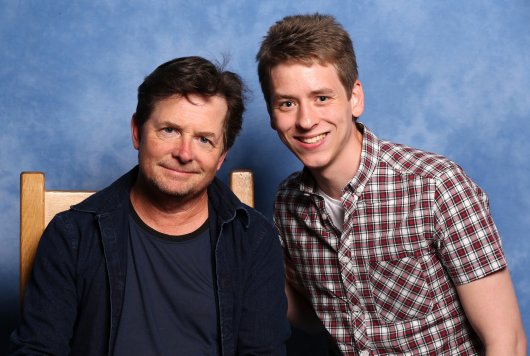 Michael J. Fox with Ciaran Brown