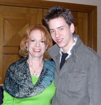 Ciaran Brown with Luciana Paluzzi