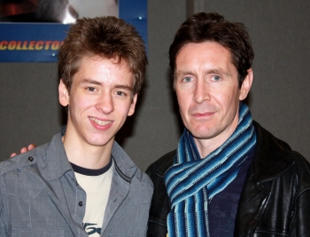 Ciaran Brown with Paul McGann