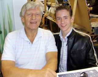 Ciaran Brown with Dave Prowse