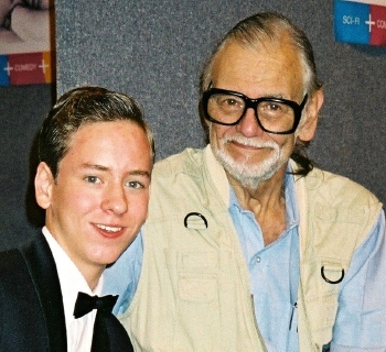 Ciaran Brown with George Romero