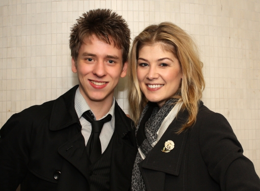 Rosamund Pike with Ciaran Brown