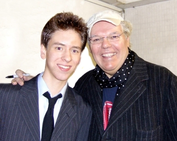 Ciaran Brown with Roy 'Chubby' Brown