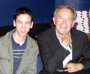 Ciaran Brown with Simon Schama