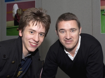 Stephen Hendry with Ciaran Brown