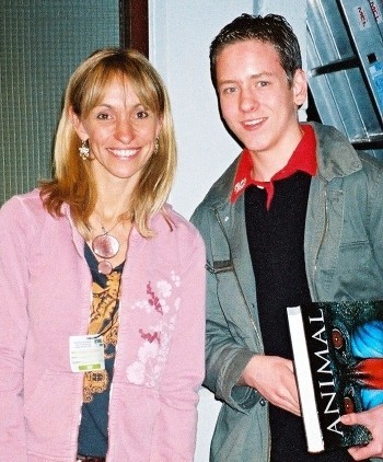 Ciaran Brown with Michaela Strachan