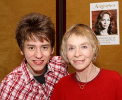 Ciaran Brown with Susannah York at Autographica in May 2010