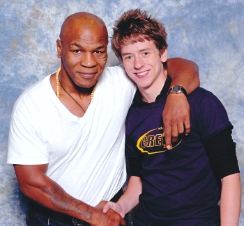 Mike Tyson with Ciaran Brown
