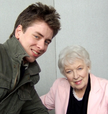 June Whitfield with Ciaran Brown