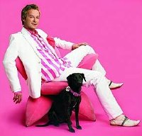Julian Clary with Valerie