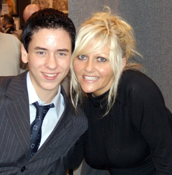 Camille Coduri with Ciaran brown