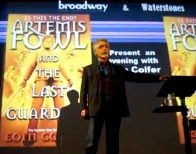 Eoin Colfer keeps his audience highly amused at the Broadway Cinema, Nottingham, in July 2012