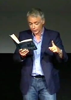 Eoin Colfer reads from 'Artemis Fowl: The Atlantis Complex' at the launch of the book at Forest Hills School, Lewisham, in July 2010