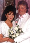 Joan Collins with 4th husband Peter Holm