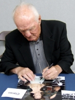 Sir Henry Cooper signing Ciaran's photo