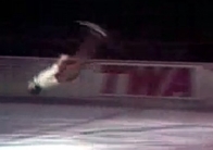 Robin Cousins performing a backflip